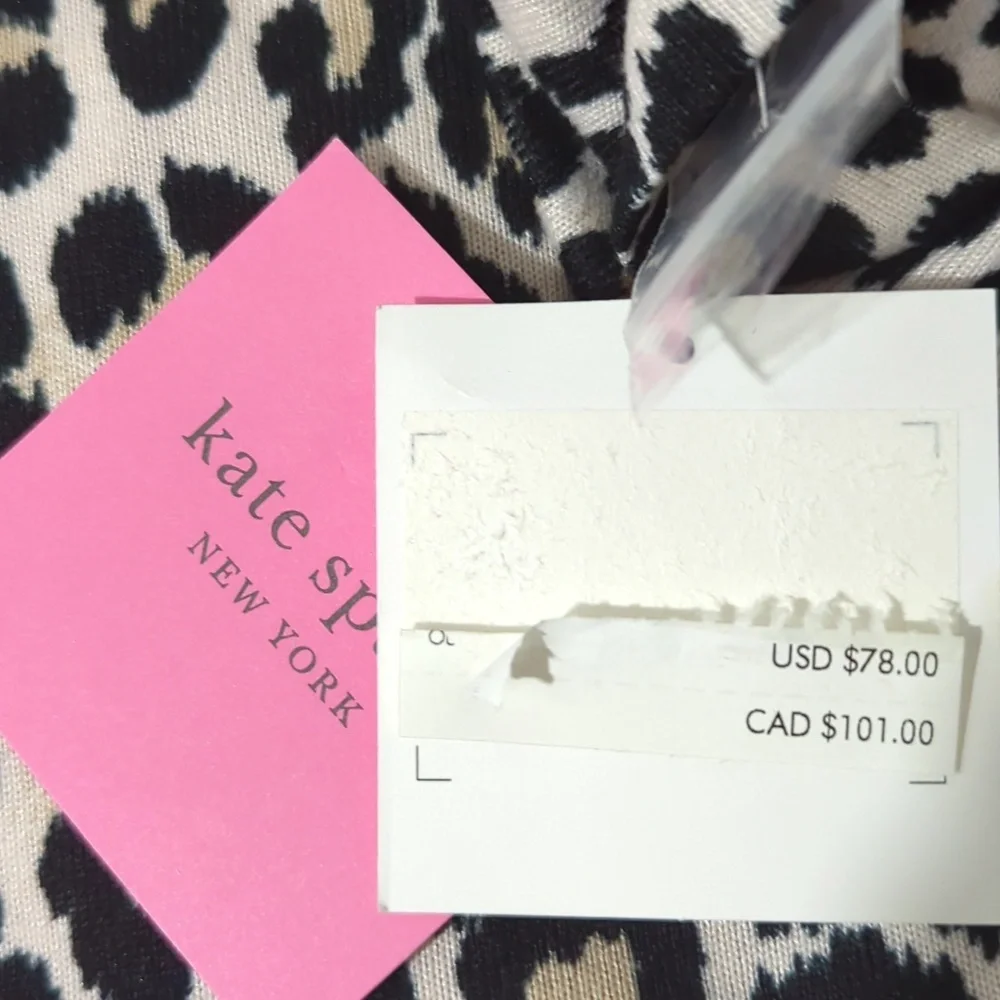 NWT KATE SPADE CHEETAH MEDIUM LOUNGING ROMPER